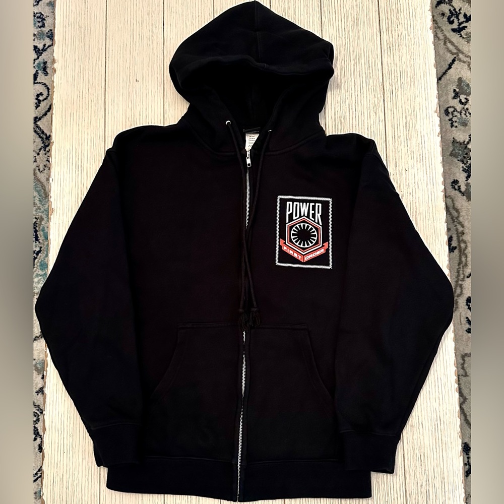 Men’s Star Wars First Order Zippered Hoodie, Medium
